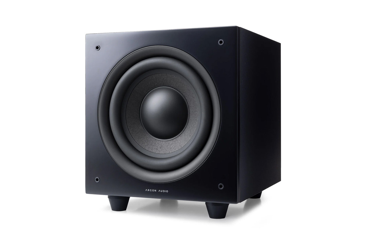 Argon Audio Subwoofer Malmo SUB8 Black 8-inch Bass with 100W Amplifier img