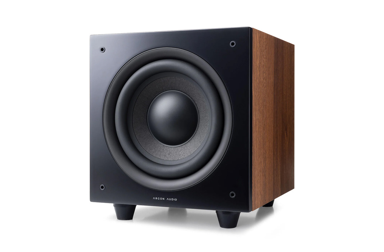 Argon Audio Subwoofer Malmo SUB8 Walnut 8" Bass Powerful Compact Design img