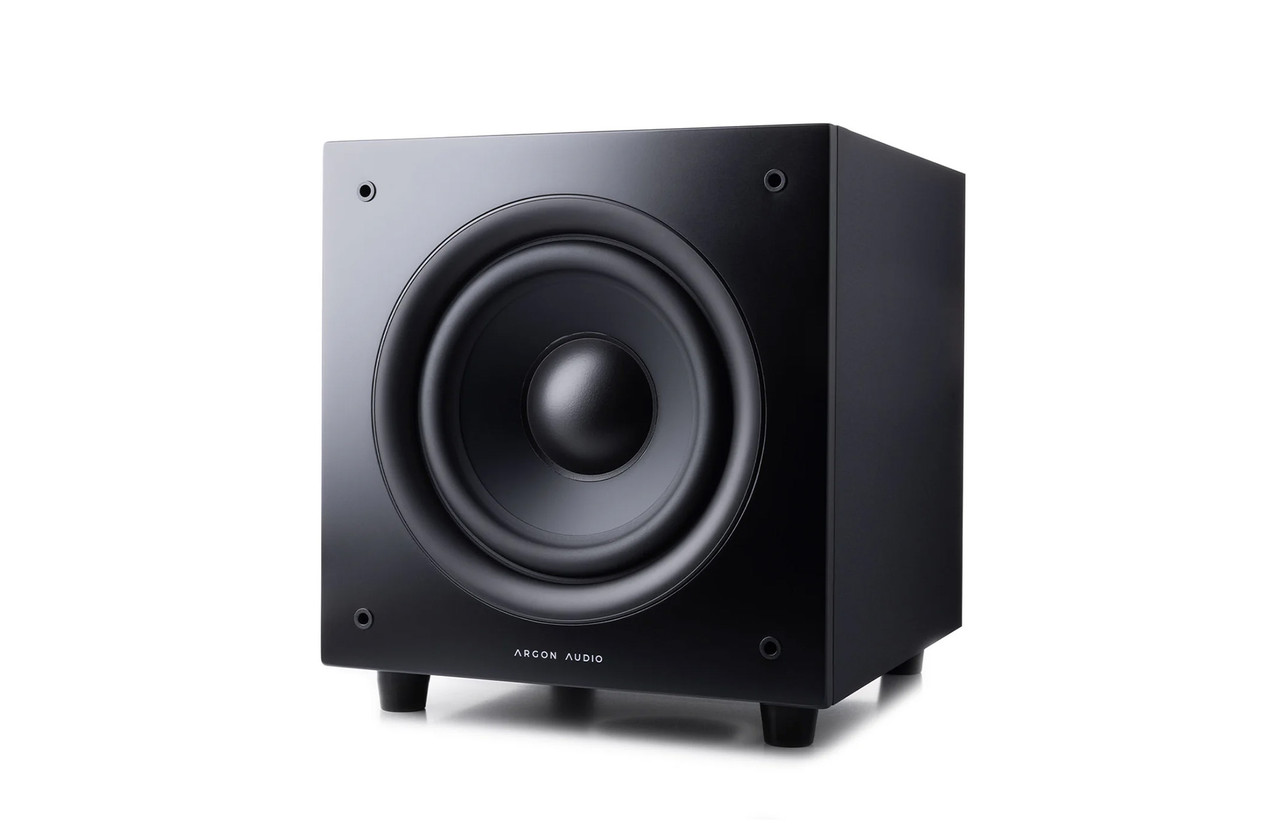 Argon Audio Subwoofer Malmo SUB6 Compact Black 6" Woofer Powerful Sound img