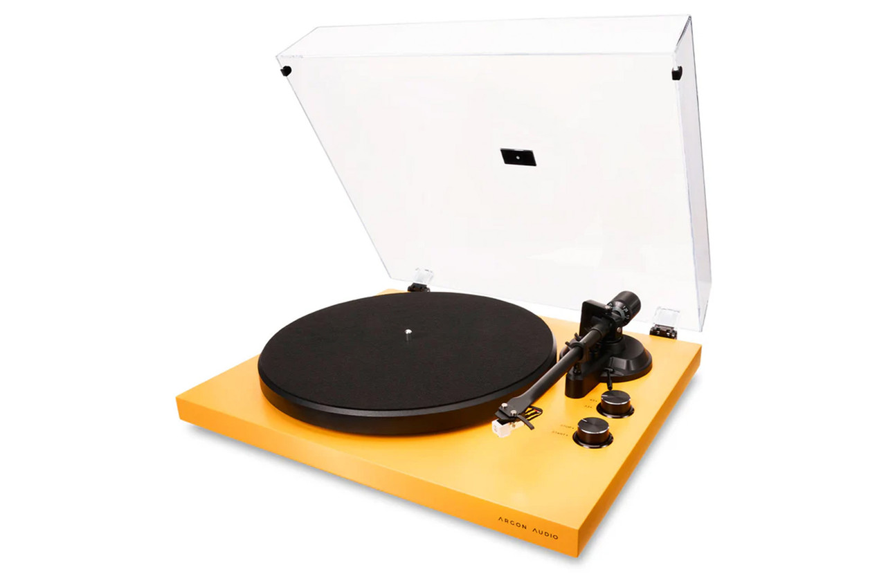 Argon Audio Turntable TT MK2 Electric Amber with Aluminium Tonearm & Audio Techn img