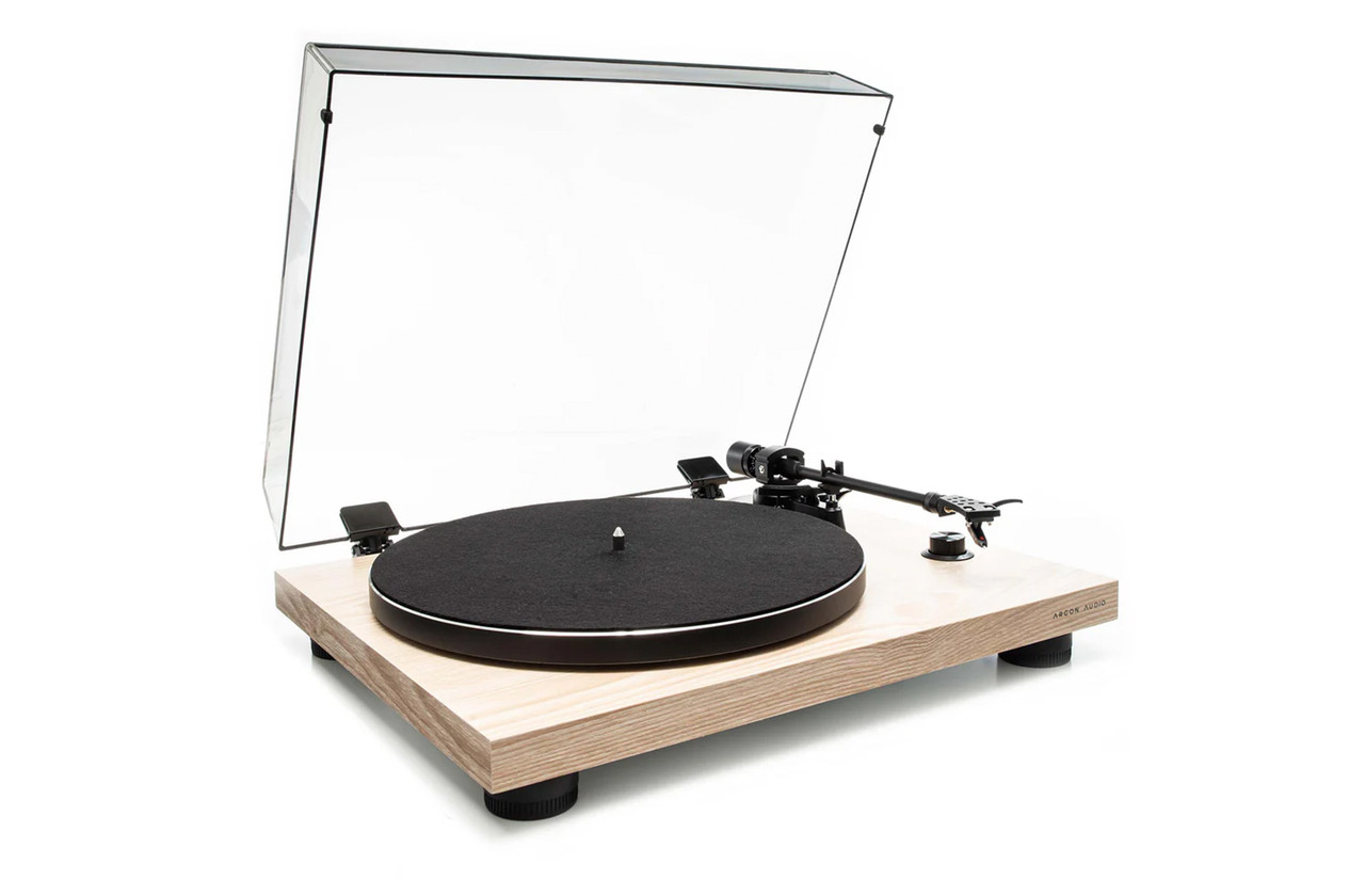 Argon Audio Turntable TT-3 Ash Wood Vinyl Player with Ortofon Cartridge img