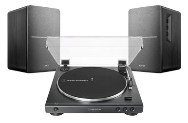 Audio-Technica LP60XUSB & Edifier R1280T (Black) | USB Turntable