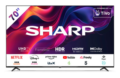 Sharp 70GK4245K | 70 inch 4K Ultra HD HDR Smart LED TV | Richer Sounds