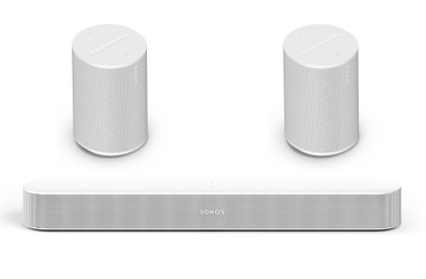 Sonos Beam Gen 2 & 2 x Sonos Era 100 (White) | Richer Sounds