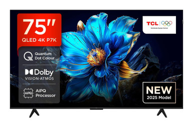 TCL 75P7K-UK | 75 inch QLED 4K Ultra HD HDR Smart TV | Richer Sounds