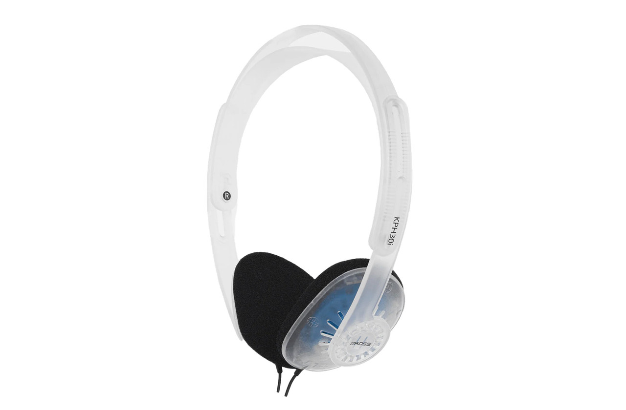 Koss KPH30i Clear On-Ear Headphones with Mic, Lightweight & Comfortable img