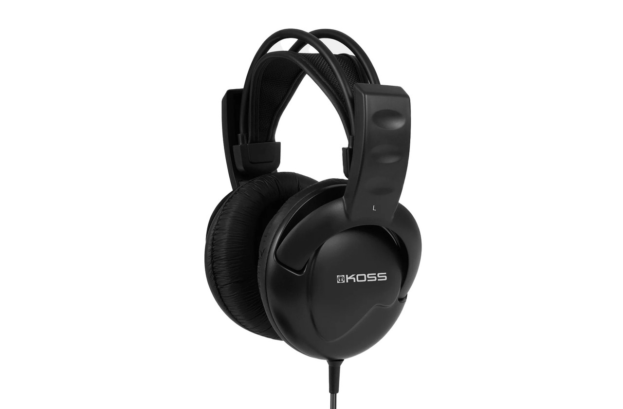Koss Over Ear Closed Back UR20 Headphones Black Comfortable DJ Mixing img