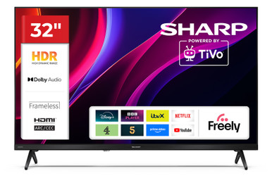 Sharp 32HE2245K | 32 inch HD Ready HDR Smart LED TV Freely