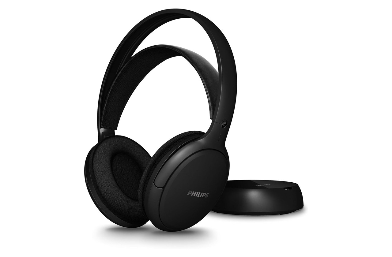 Philips Wireless Over-Ear Headphones SHC5200M2 Black – Comfortable, Long Battery img