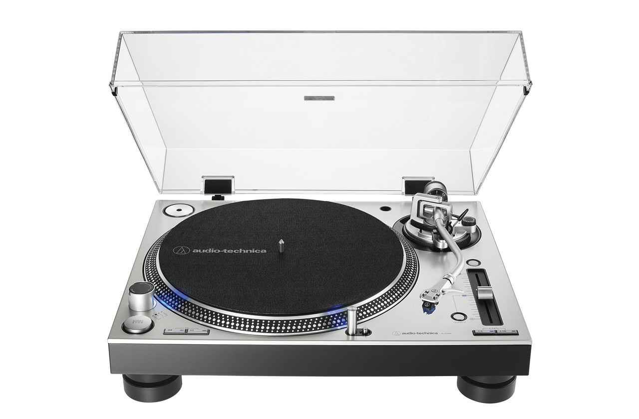 Audio-Technica Direct Drive Turntable AT-LP140XP Silver DJ Mixer Deck img