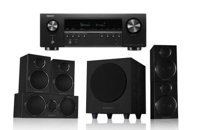 Denon AVR-S770HGB & Wharfedale DX-3 HCP (Black) | Dolby Atmos and