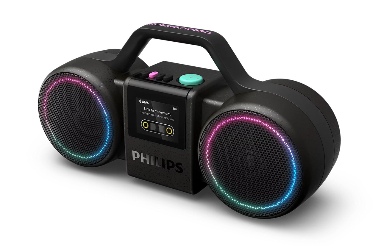 Philips Portable Bluetooth Speaker The Roller MS60 Black with 24hr Battery img