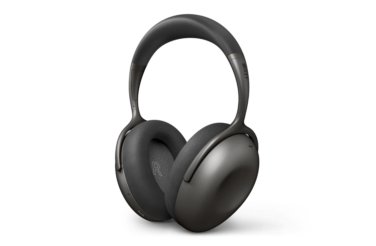 KEF MU7 Charcoal Grey Wireless Noise-Cancelling Over-Ear Headphones, Long Bat... img