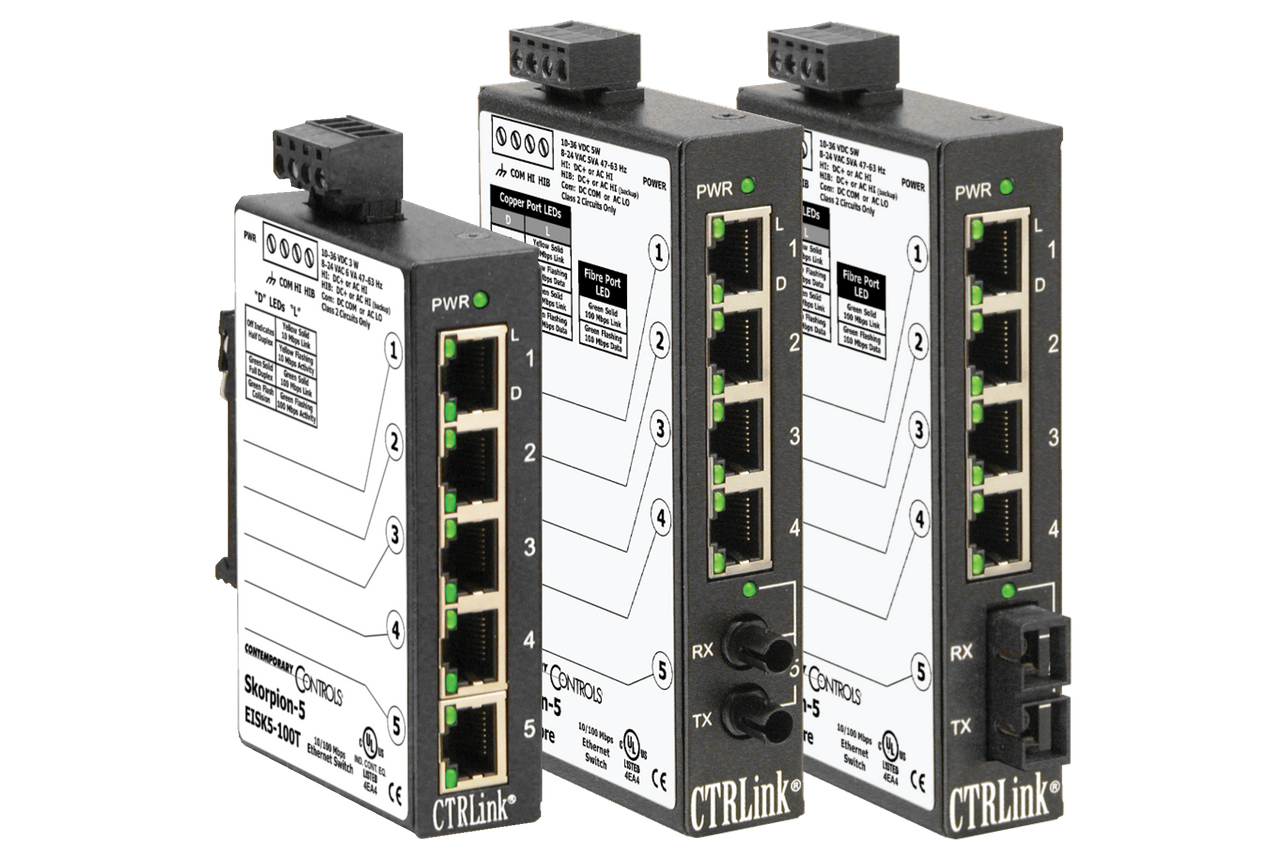 Technologies - Ethernet - Unmanaged Switches - Contemporary Controls (EMEA)