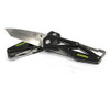 Sanrenmu SRM EDC Pocket Knife 7049LTE-PH Tanto Blade Black Zytel Handle with Safe Lock