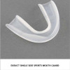 Exduct Sports Mouth Guard Boxing Teeth Protect Mouthguard Gum Shield Althelets Tool ET03 - Transparent White