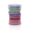 Hair Ring Big Spiral Telephone Line Hair Cord Colored Plastic Hair Rings for Women Girls - 9pcs per set