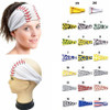 Women Softball Baseball Headband Hair Bands Yoga Fitness Sports Headscarf Game Gym Scrunchy Hair Bands