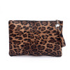 Women's PU Leopard Print Evening Clutches Hand Bags Fashion Clutch Bag Ladies Handbags