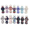 Neoprene Keychain Sports Printed Chapstick Holder Leopard Keychain Wrap Lipstick Holders Lip Cover Party Favor Gifts