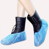 100pcs Disposable Plastic Thick Outdoor Rainy Day Carpet Cleaning Shoe Cover Blue Waterproof Shoe Covers