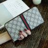 Men's and Women's European and American Style Retro Long PU Leather Zipper Card Package Multi-function Hand Holding Purse Bag