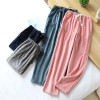 Womens Home Pajamas Pants Plus Size Flannel Loose Fleece Pants