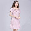 Womens Ice Silk Pajamas Sexy Lace Nightdress