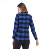 Large Size t-Shirt Women British Plaid Pullover Shirt