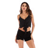 Spring Summer Navel Bow Knitted Camisole