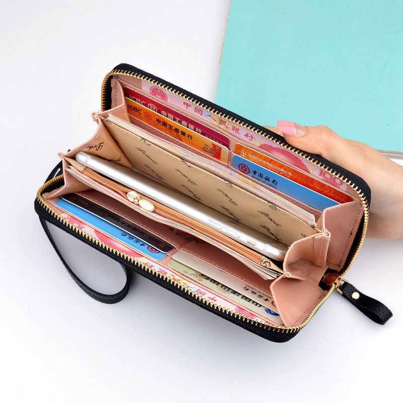 zippered phone wallet
