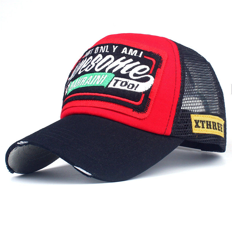 Summer Baseball Cap Embroidery Mesh Cap 
