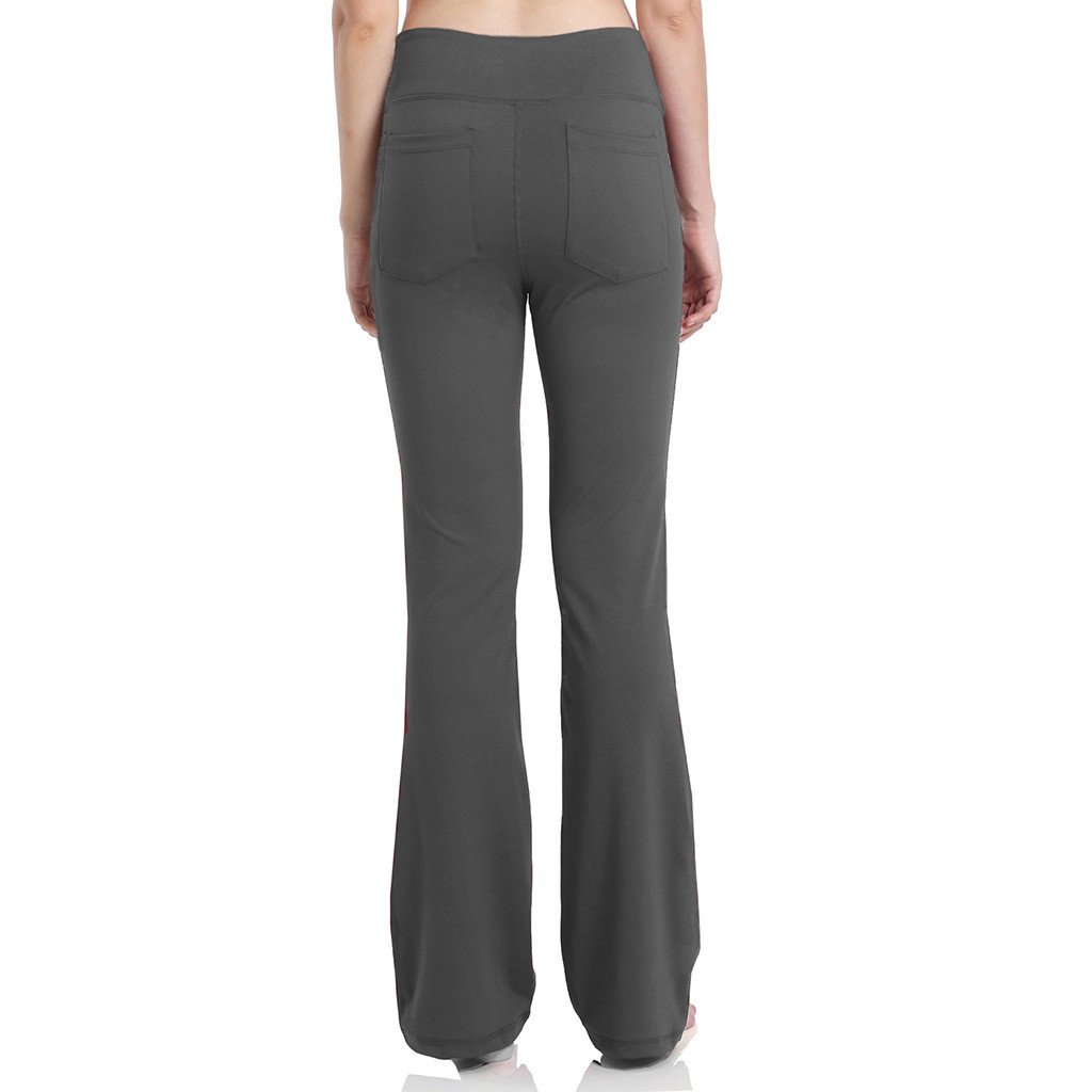 white bootcut yoga pants