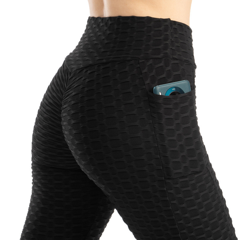 Best Bubble Texture Yoga Pants with 