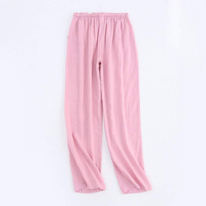 Cotton Sleep Pants Ladies Home Tie 