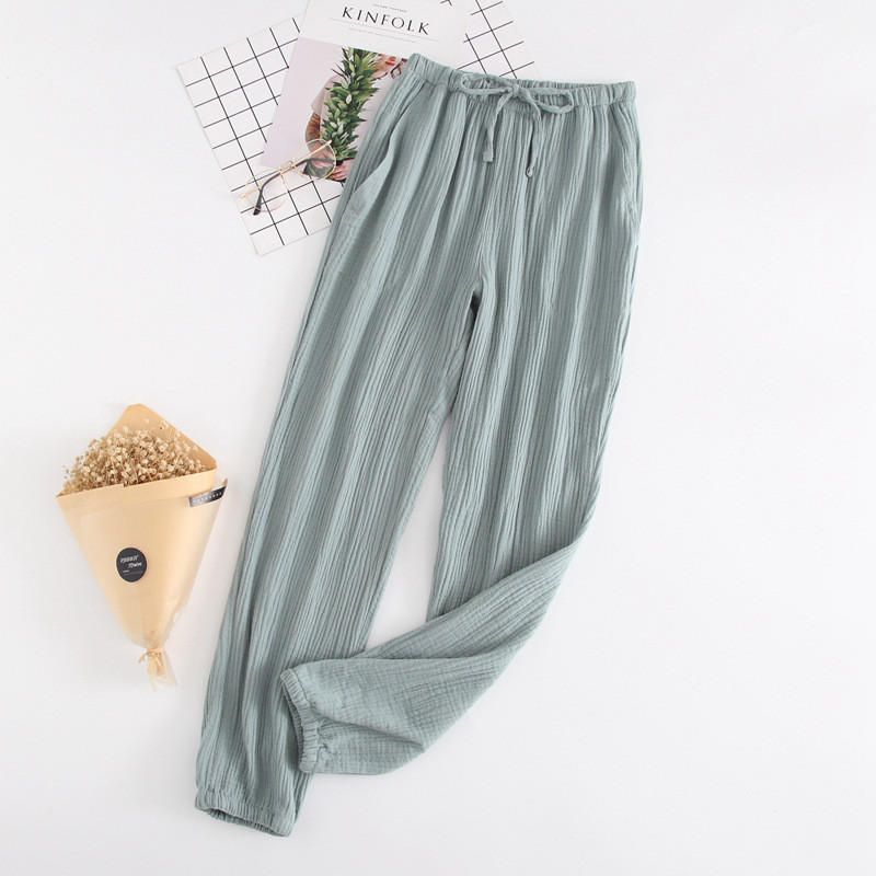 Womens Cotton Pajamas Double Gauze 
