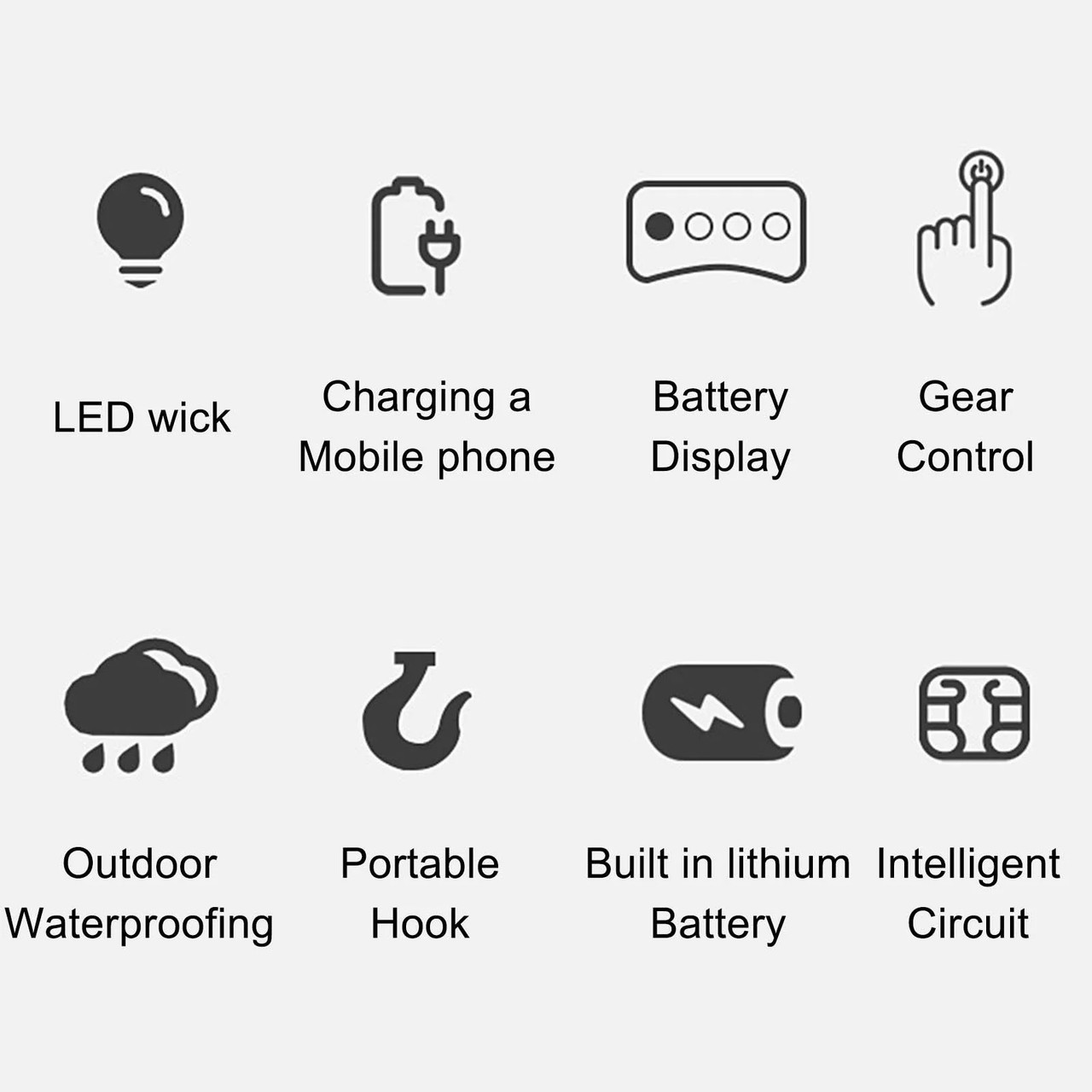 V66 rechargeable camping lantern 5