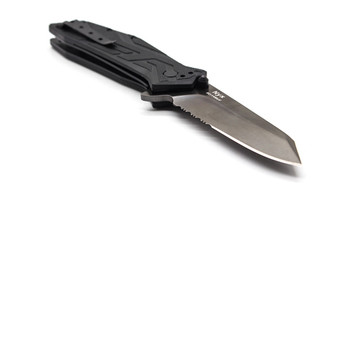 Harnds Stainless Steel Half Serrated Folding Knife CK8002