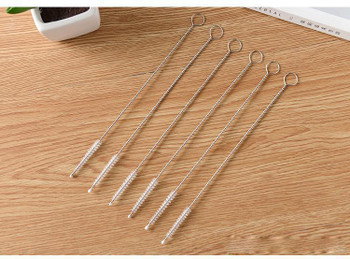 Straight Bent Stainless Steel Straw 8.5" 9.5" 10.5" Reusable Drinking Straw with Processed Nozzles Bar Drinking Tools
