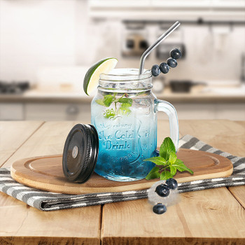 Straight Bent Stainless Steel Straw 8.5" 9.5" 10.5" Reusable Drinking Straw with Processed Nozzles Bar Drinking Tools