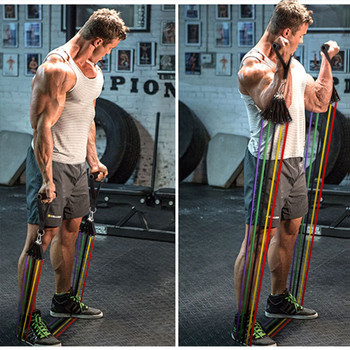 Pull Rope Fitness Exercises Resistance Bands Latex Tubes Pedal Excerciser Body Training Workout Elastic Yoga Band