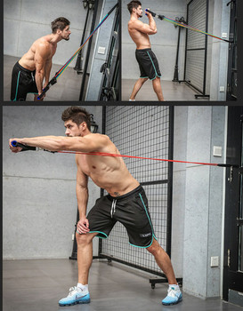 Pull Rope Fitness Exercises Resistance Bands Latex Tubes Pedal Excerciser Body Training Workout Elastic Yoga Band