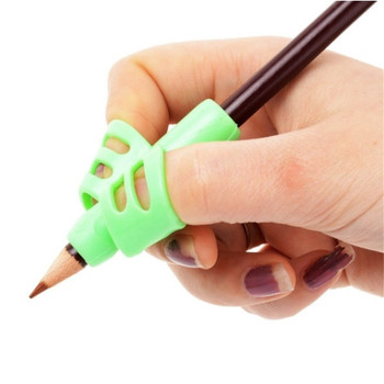 Two-Finger Pencil Grip Holder Children Kids Learning Writing Tool Writing Pen Writing Correction Device School Statione 3pcs per set
