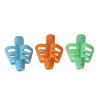 Two-Finger Pencil Grip Holder Children Kids Learning Writing Tool Writing Pen Writing Correction Device School Statione 3pcs per set