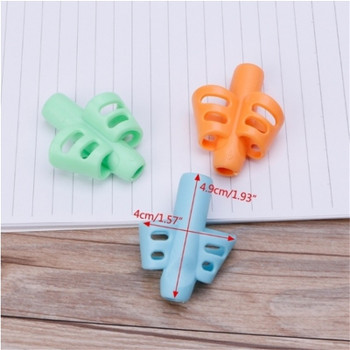 Two-Finger Pencil Grip Holder Children Kids Learning Writing Tool Writing Pen Writing Correction Device School Statione 3pcs per set