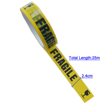 24mm*25m Warning Tape Danger Caution Fragile Barrier Remind DIY Sticker Work Safety Adhesive Tapes For Mall Store School
