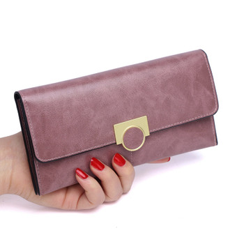 Long Women's Handbag Wallet Multi-function Coin/Card/Mobile Phone Holder Large Capacity Handbag Ladies PU Leather Purse for Gift Party