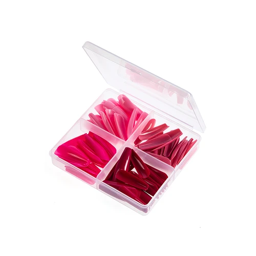 Wholesale Pink Long Coffin Nail Set
