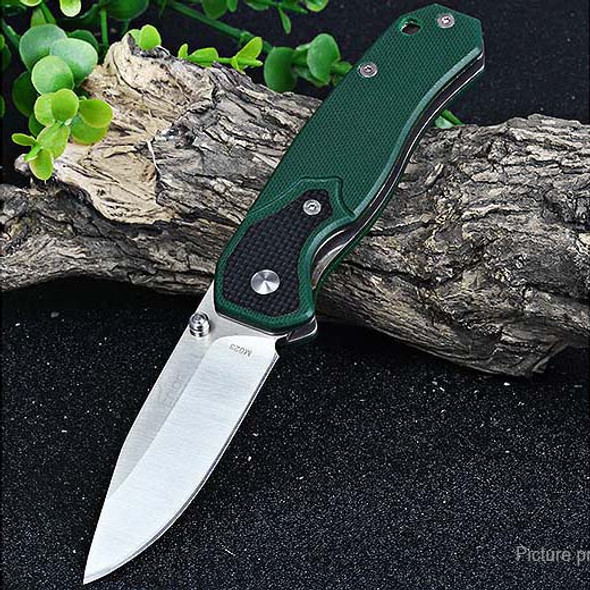 Enlan M023 Folding Knife 8Cr13Mov Blade G10 Handle Knives With Hanging Clip Camping Survival Bushcraft Top EDC Knives