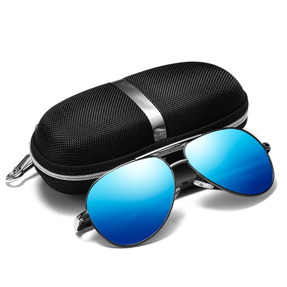 Men's HD Polarized Driving Sunglasses for Men Unbreakable Metal Frame UV400 Sun Glasses
